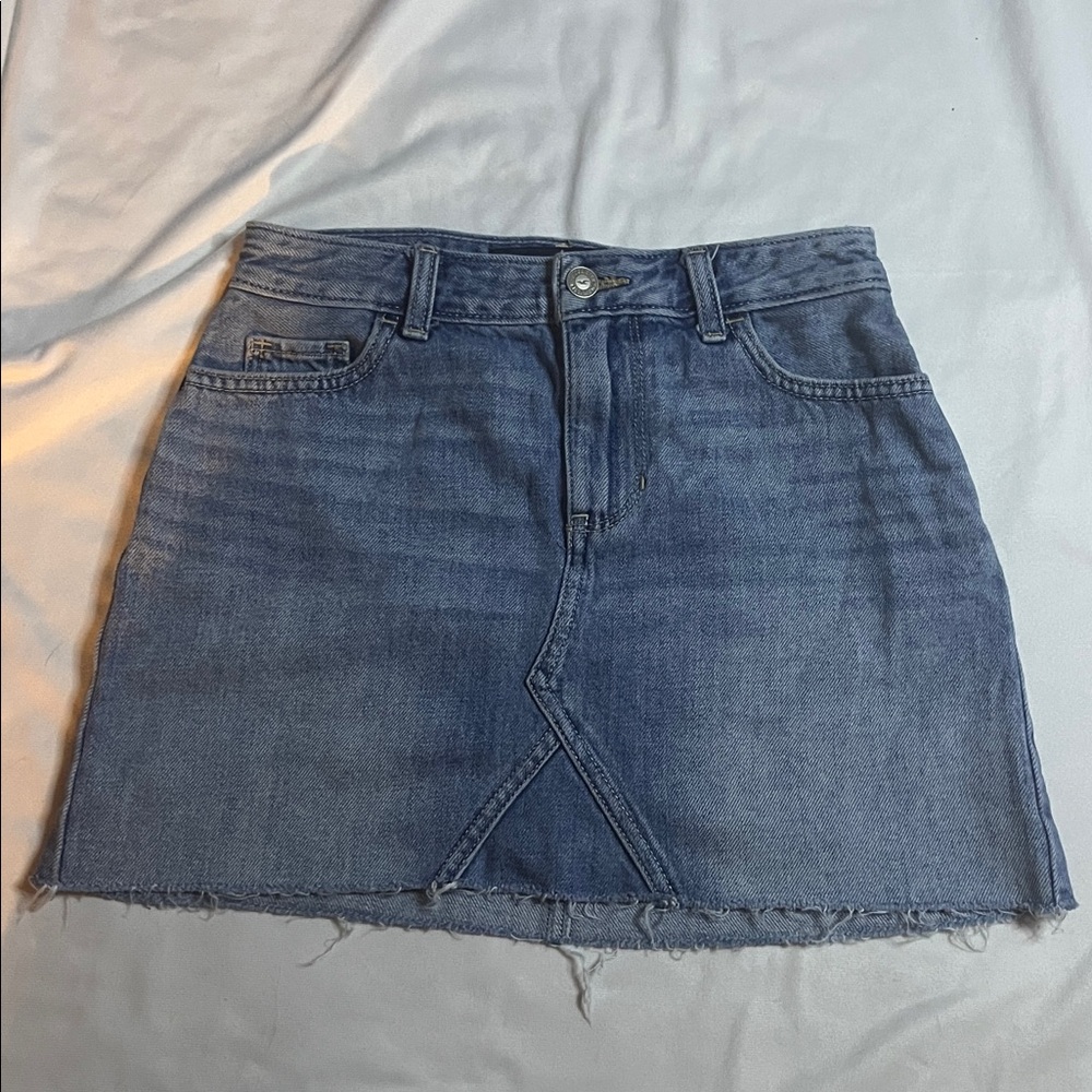 Hollister High-Rise Denim Skirt